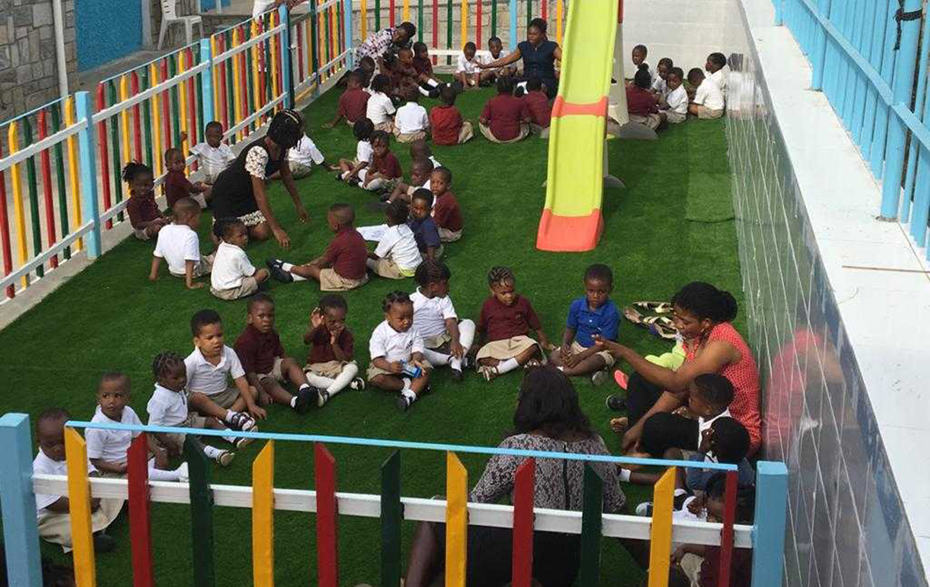Children learning at Tiny Toes Academy